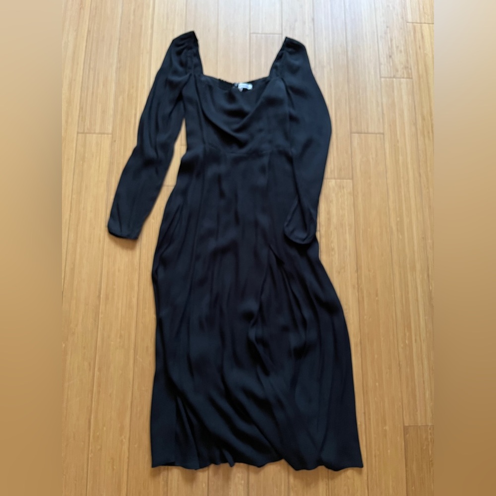 Reformation brunch black dress
